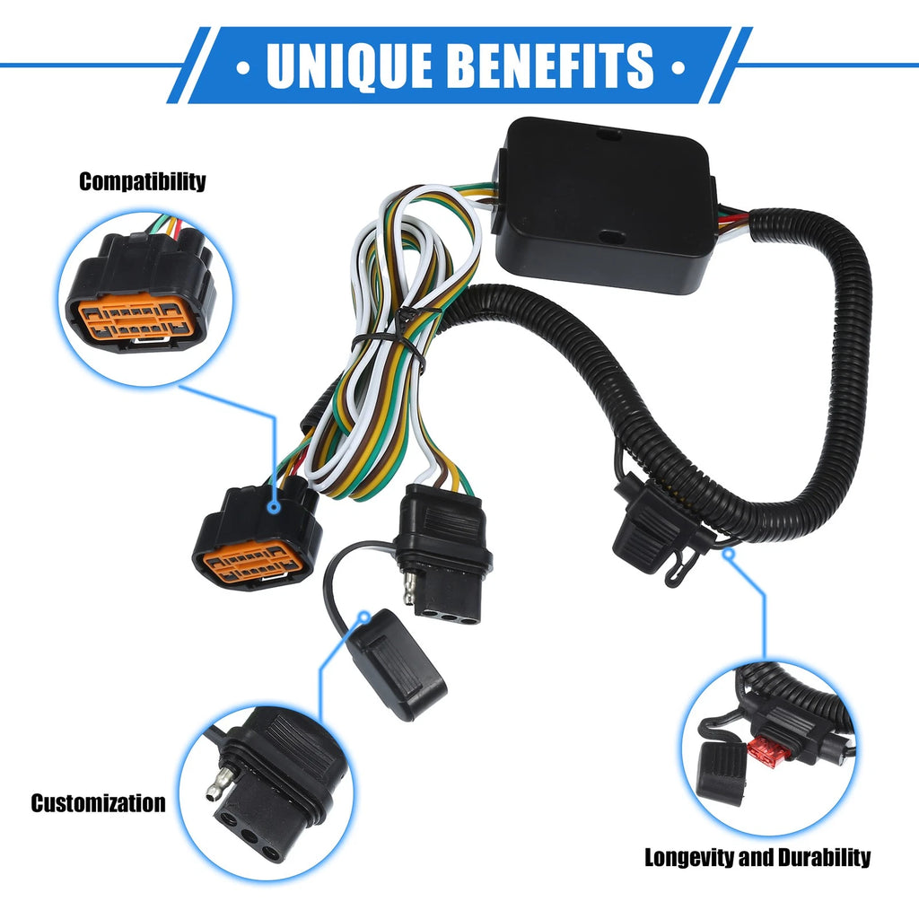 Trailer Towing Wiring Harness Kit for Hyundai Palisade (2020–2022)