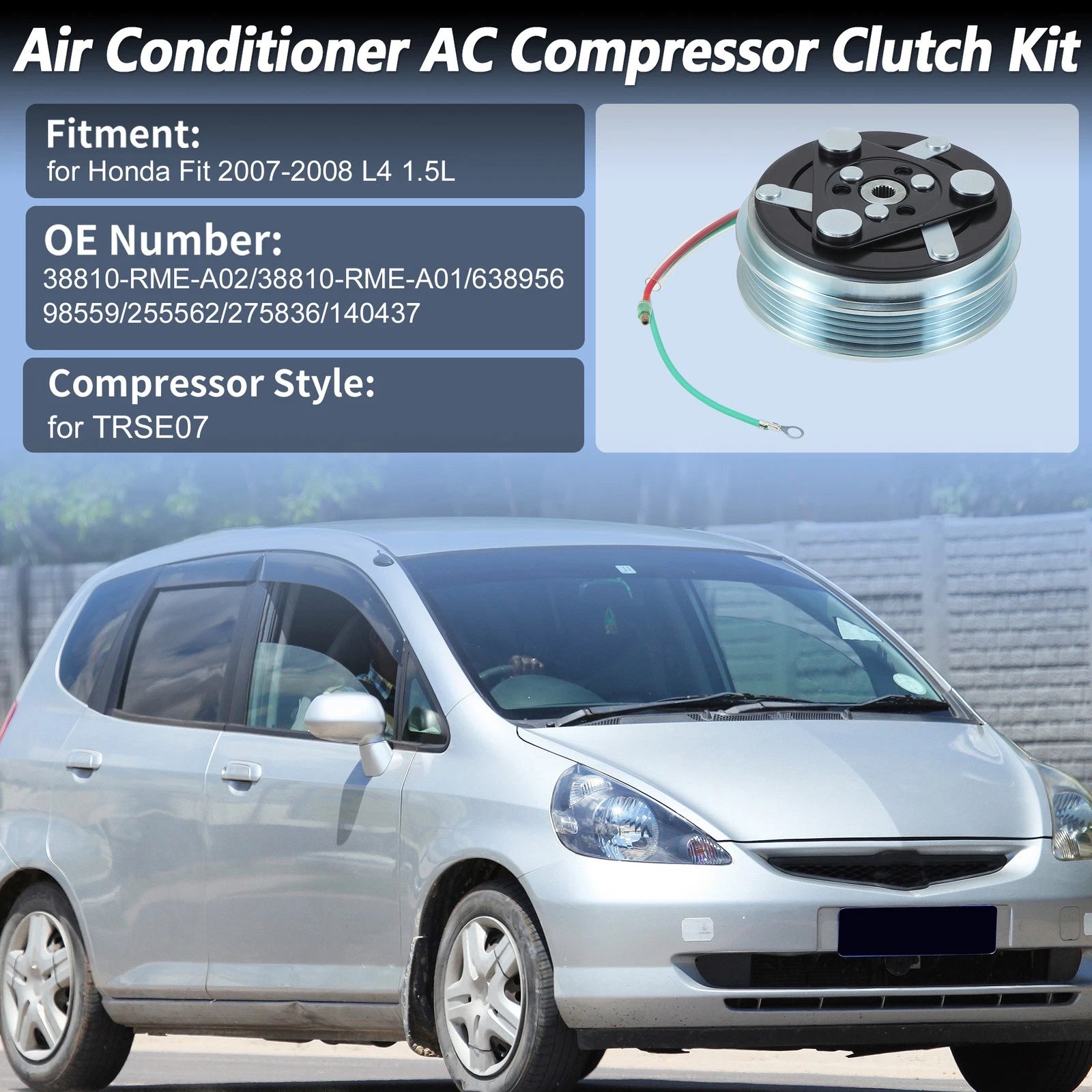 AC Compressor Clutch for Honda Fit (2007–2008) TRSE07