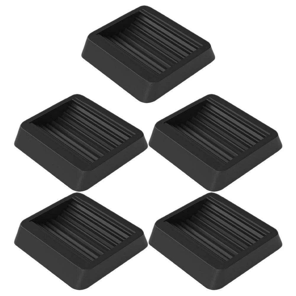 5pcs Square Caster Blocks for Office Chair Sofa Bed Floor Protection