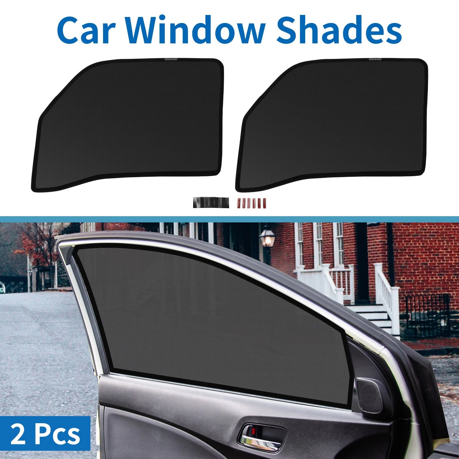 Car Window Cover for Suzuki Every DA17V (2015–2023) Net Black