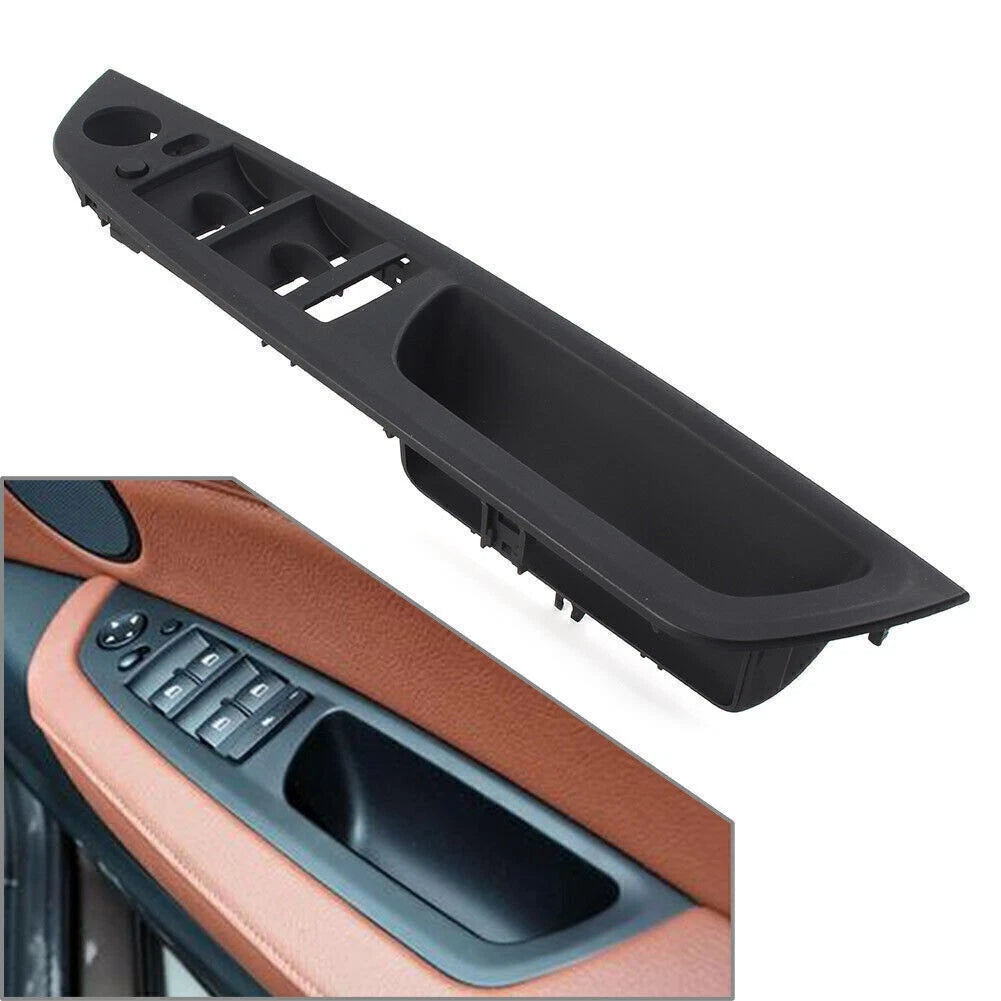 Black Door Handle Panel Trim Cover for BMW E70 X5 (2007–2013) E71/E72 X6 (2008–2014) RHD