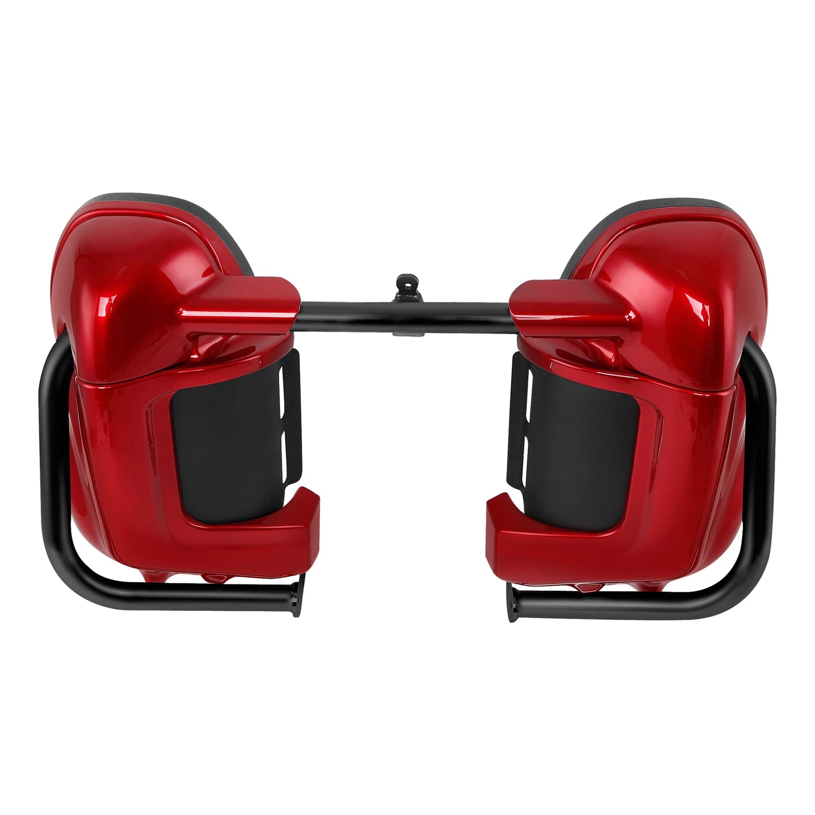 Engine Guard Bar & Red Lower Vented Fairings for Harley Electra Glide (2009–2013)
