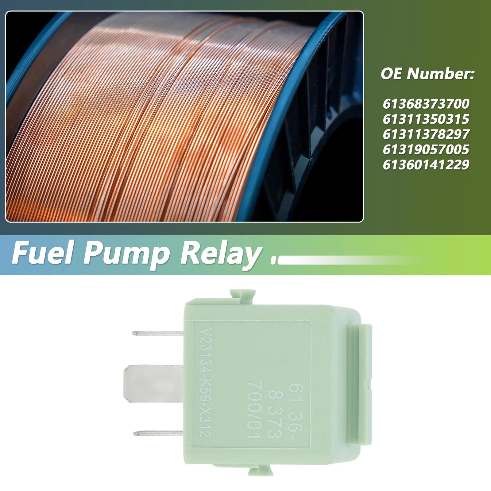 Fuel Pump Relay Replacement for BMW 1 Series E81 E82 E87 E88 (2007–2016)