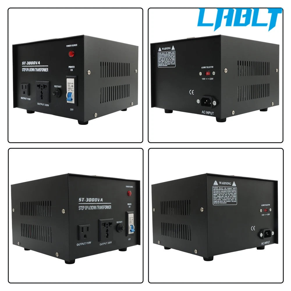 3000W Voltage Converter Transformer for LABLT (110V/220V)