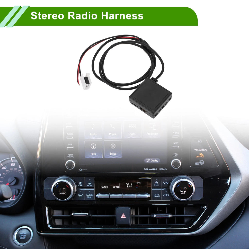 Bluetooth AUX Adapter Music Cable for BMW Stereo Radio Harness Filter (2010–2018)