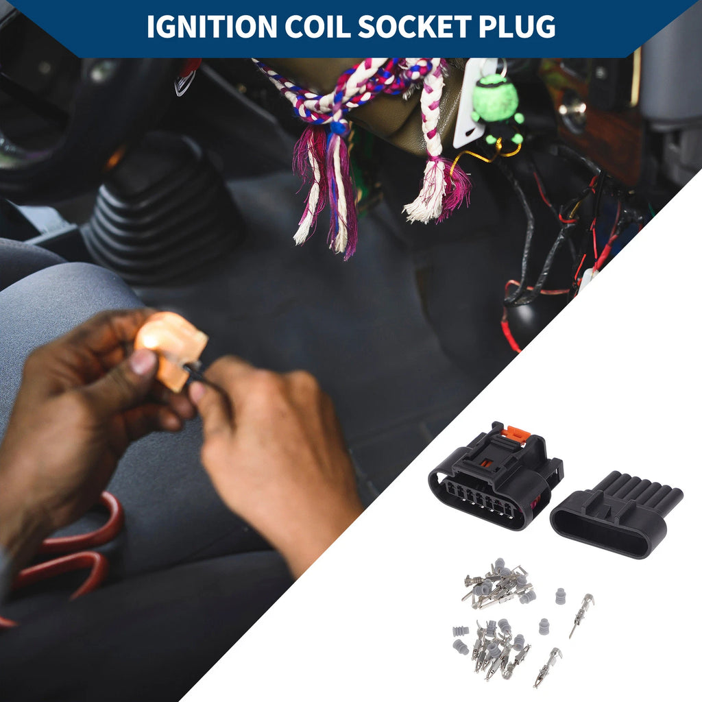 7 Pins Ignition Coil Socket Plug for Vauxhall (1 Set)