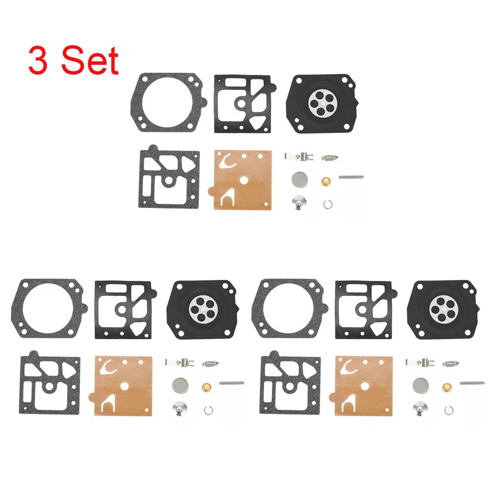 Set of 3 Carburetor Gasket Diaphragm Repair Kit for Walbro K22-HDA HDA126