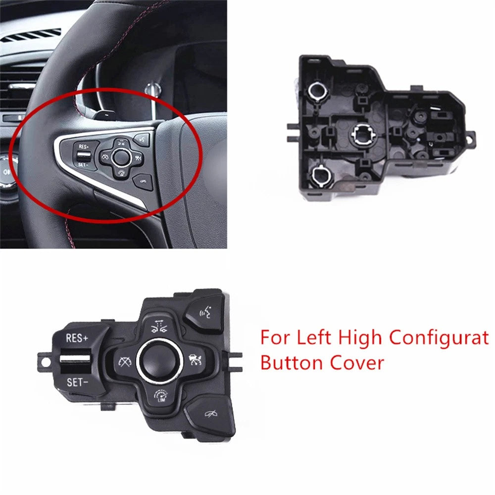 Left Steering Wheel Switch Button Cover For Buick Regal Lacrosse 2014 2015 2016