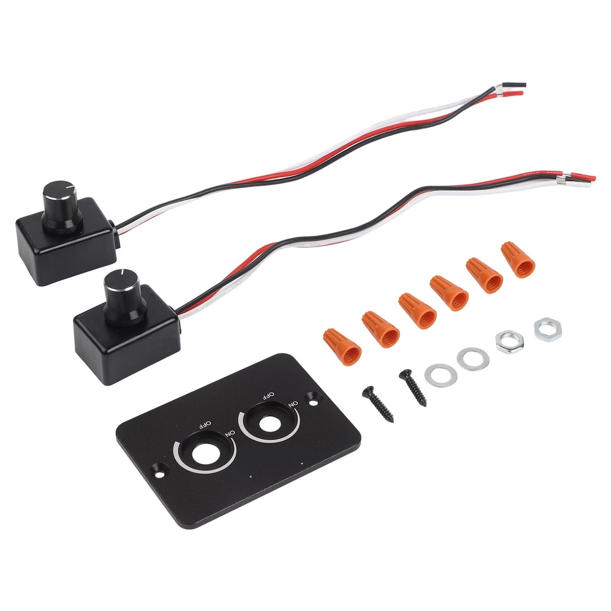 DC 12V Double LED Dimmer Switch with USB Fast Charging Memory Function