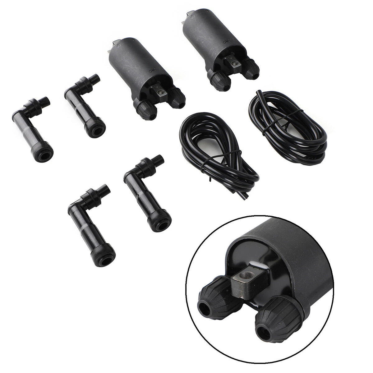 Ignition Coils Caps and Wire for Honda CB650 CB650C CB650SC GL1100 GL1200 (T9)