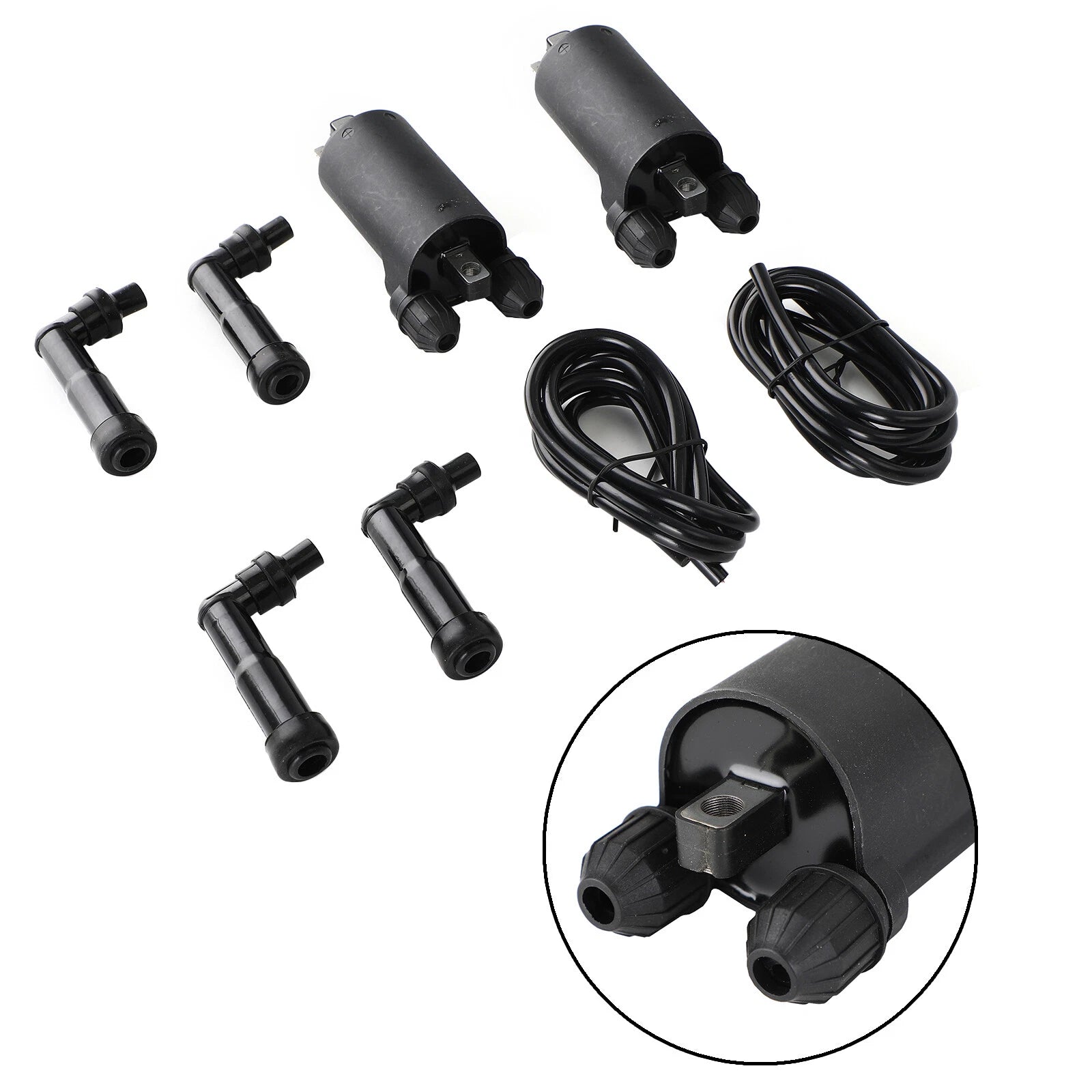Ignition Coils Caps and Wire for Honda CB650 CB650C CB650SC GL1100 GL1200 (T9)
