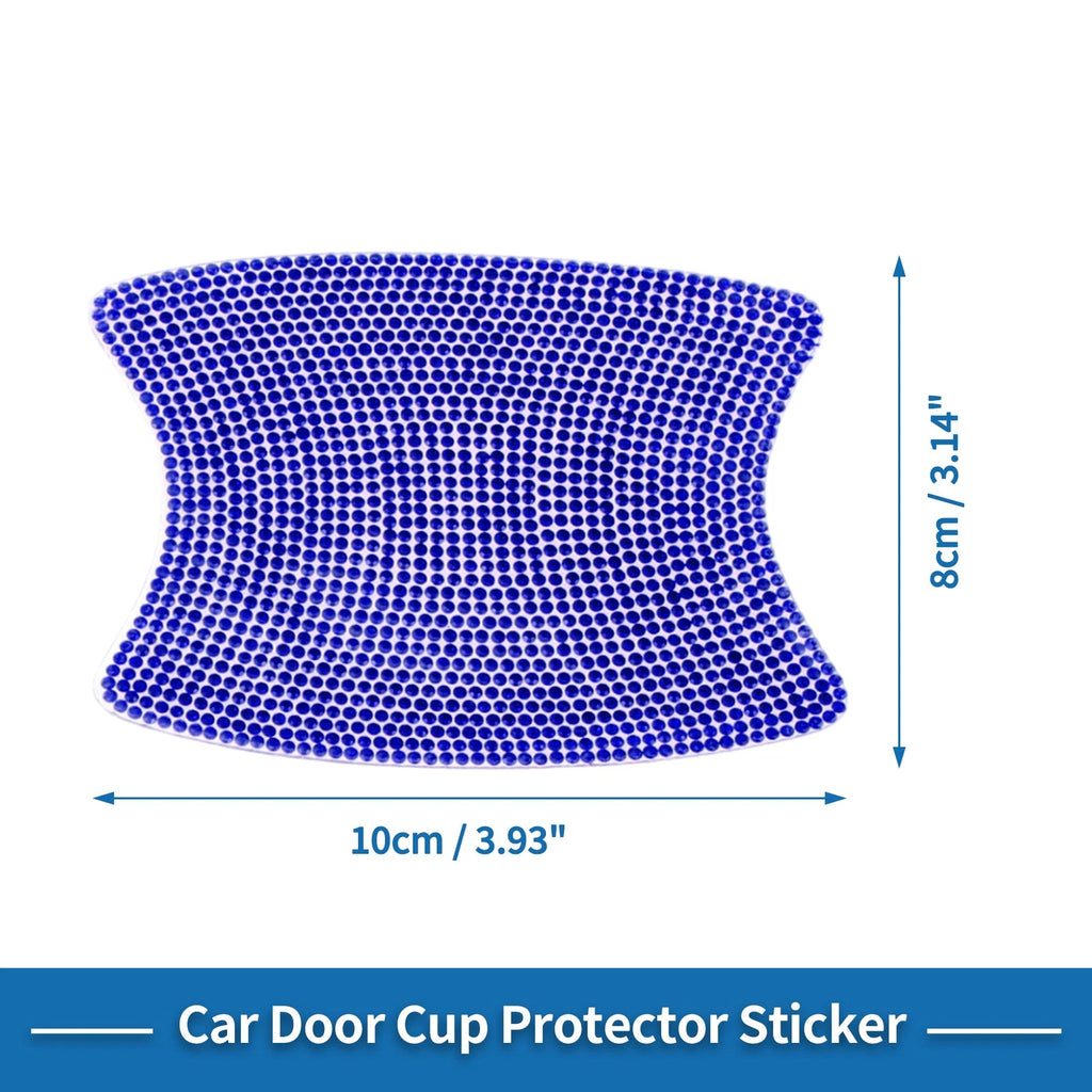 Door Handle Scratch Protector for Universal Use (8x10cm, Blue)