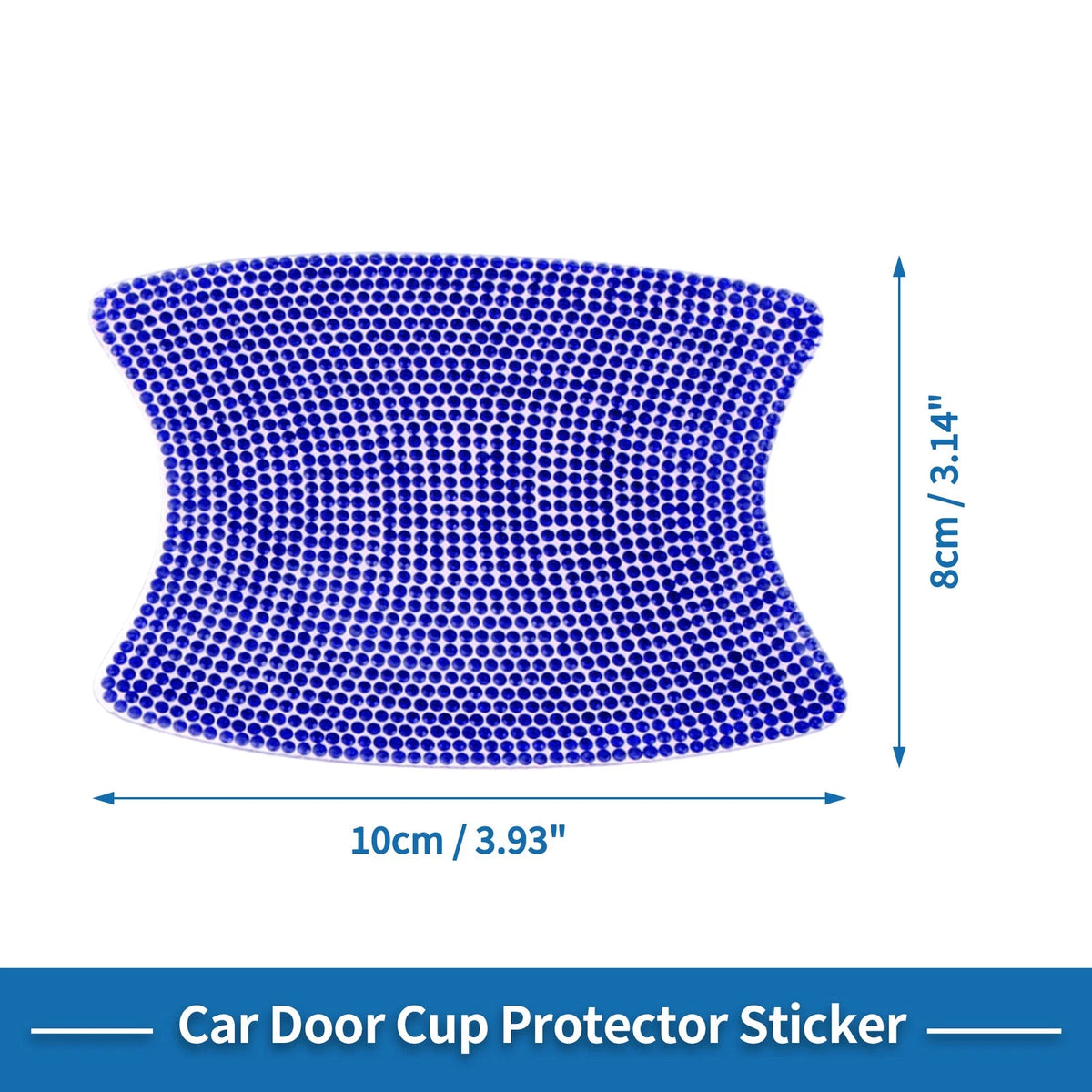 Door Handle Scratch Protector for Universal Use (8x10cm, Blue)