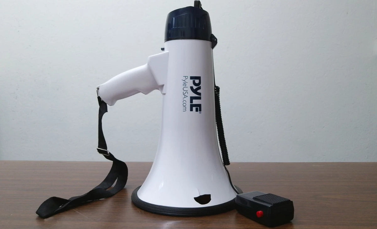 Megaphone with Recording Detachable Microphone for Pyle Pro