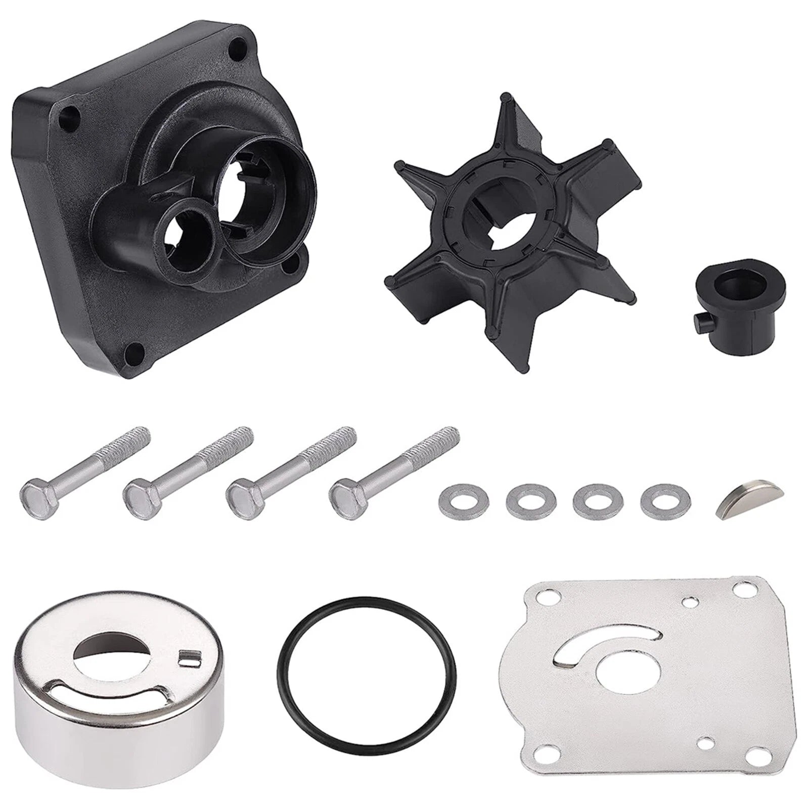 Water Pump Impeller Repair Kit for Yamaha Outboard (25HP, 61N-W0078-11-00)