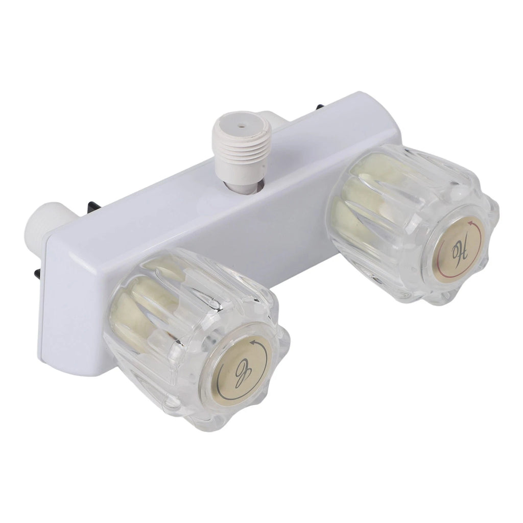 Double Knob Diverter Shower Faucet for RV (Inside/Outside Use)