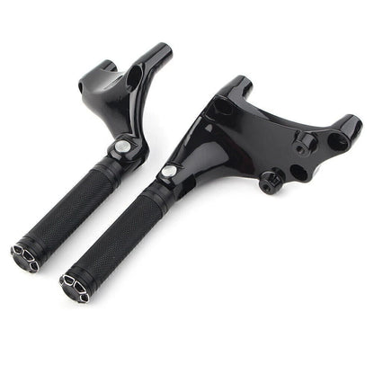 2X Black Rear Passenger Footrest Peg Mount for Harley SuperLow XL883L (2014–2021)