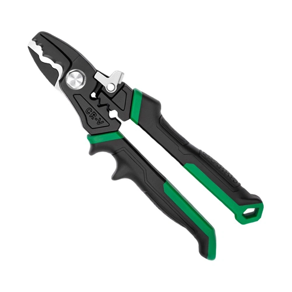 Multi Purpose Heavy Duty Cord Cutters with Wire Stripping and Crimping Holes