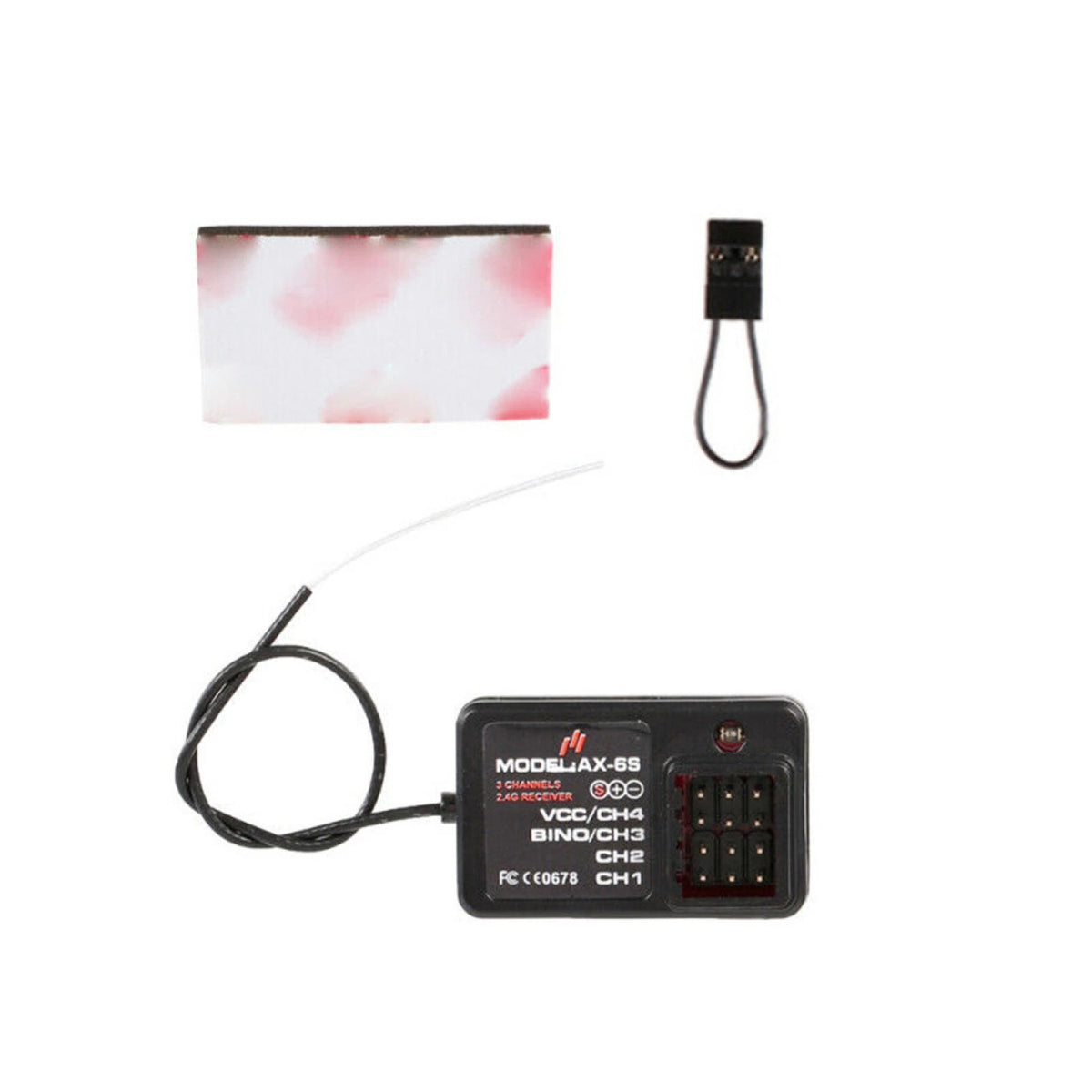 4CH Remote Control Receiver for RC Car Boat (2.4-2.48GHz)