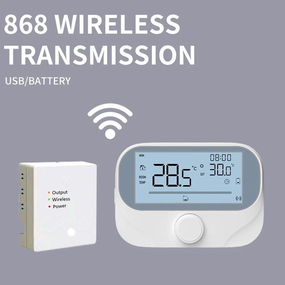 RF Boiler Thermostat with Wireless Remote for Tuya Smart