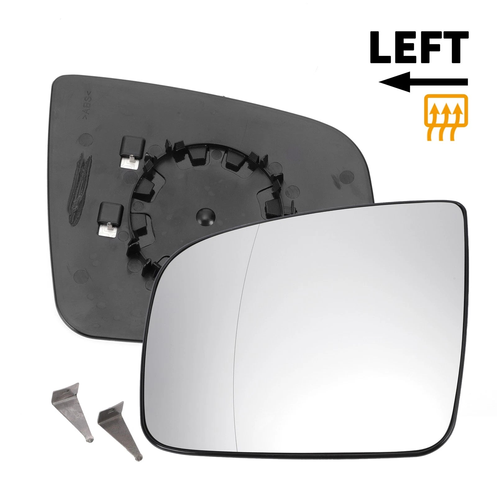 Left Side Mirror Glass with Heated Back for Mercedes Viano (2010–2020)