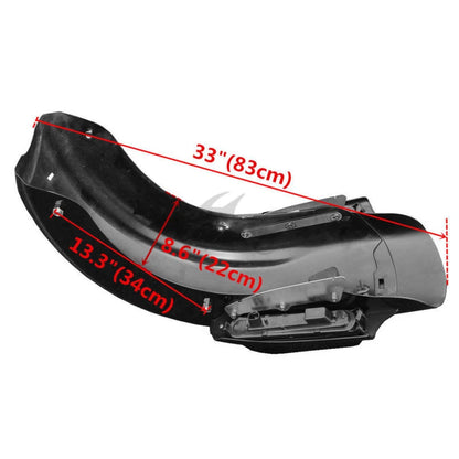 5" Hard Stretched Saddlebags & Rear Fender for Harley Road Glide (2014–2023)