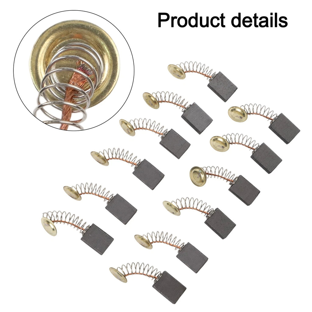 Carbon Brush Set for Drill Chain Saw 6x12x17mm (12pcs Pack)
