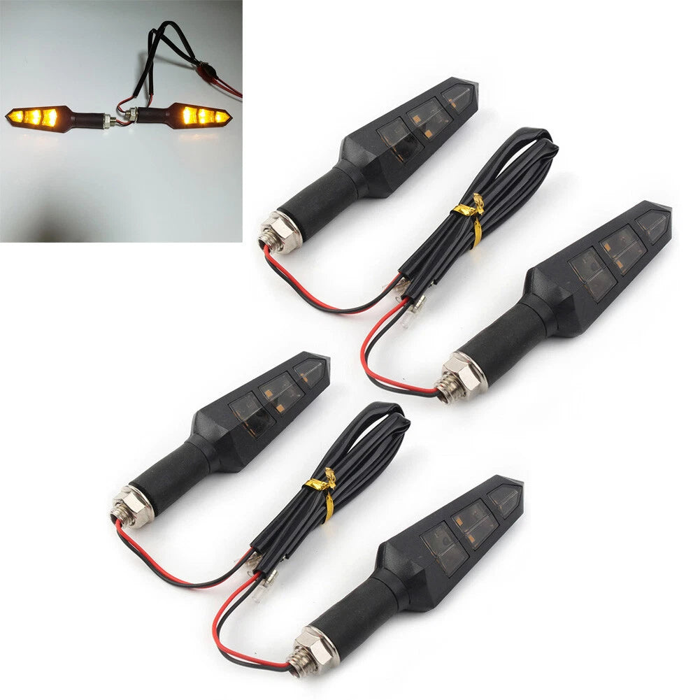 4X LED Turn Signal Blinker Light for Universal Motorcycle (All Years)