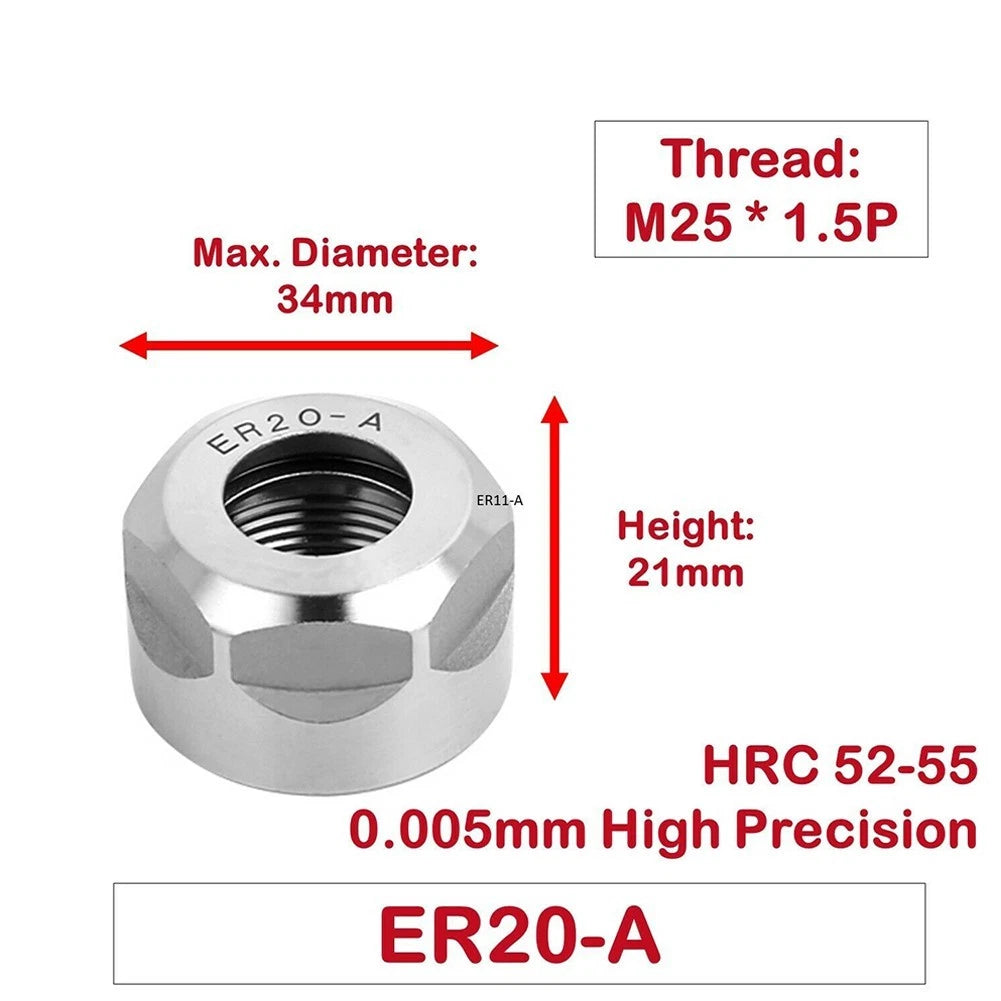 Clamping Nut for High Precision Milling Chuck