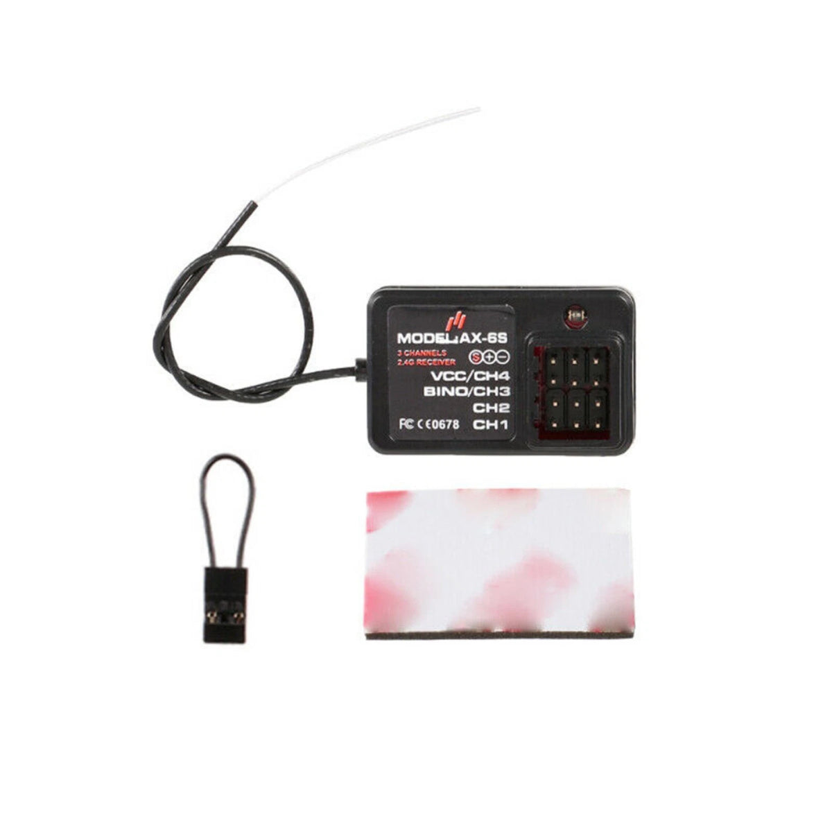 4CH Remote Control Receiver for RC Car Boat (2.4-2.48GHz)