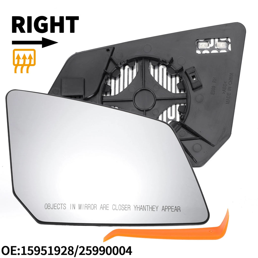 Heated Right Side Mirror Glass Replacement for Chevrolet Traverse (2018–2024)