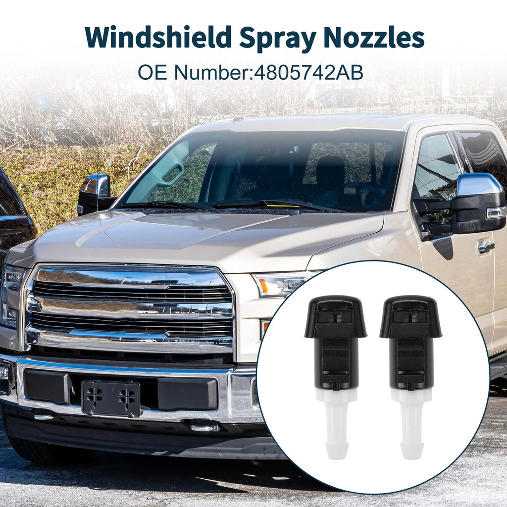 Windshield Washer Nozzle With Hose Replacement for Dodge Grand Caravan (2008–2020)
