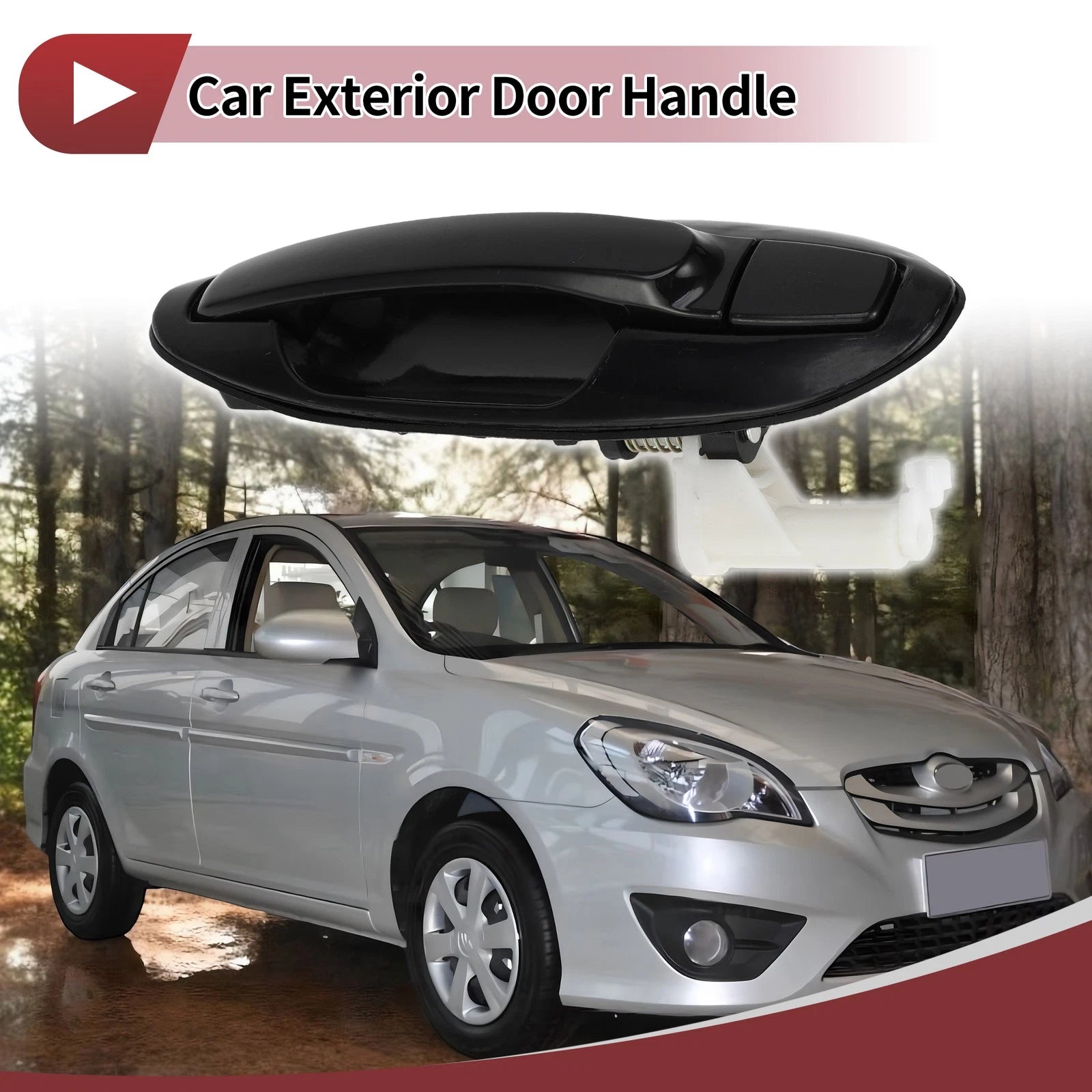 Exterior Door Handle Replacement for Hyundai Sonata Rear Right (2015–2019)