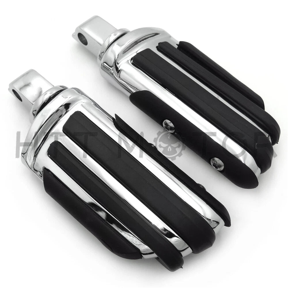 Rubber Pilot Footpeg for Victory King Pin (Rear) Chrome
