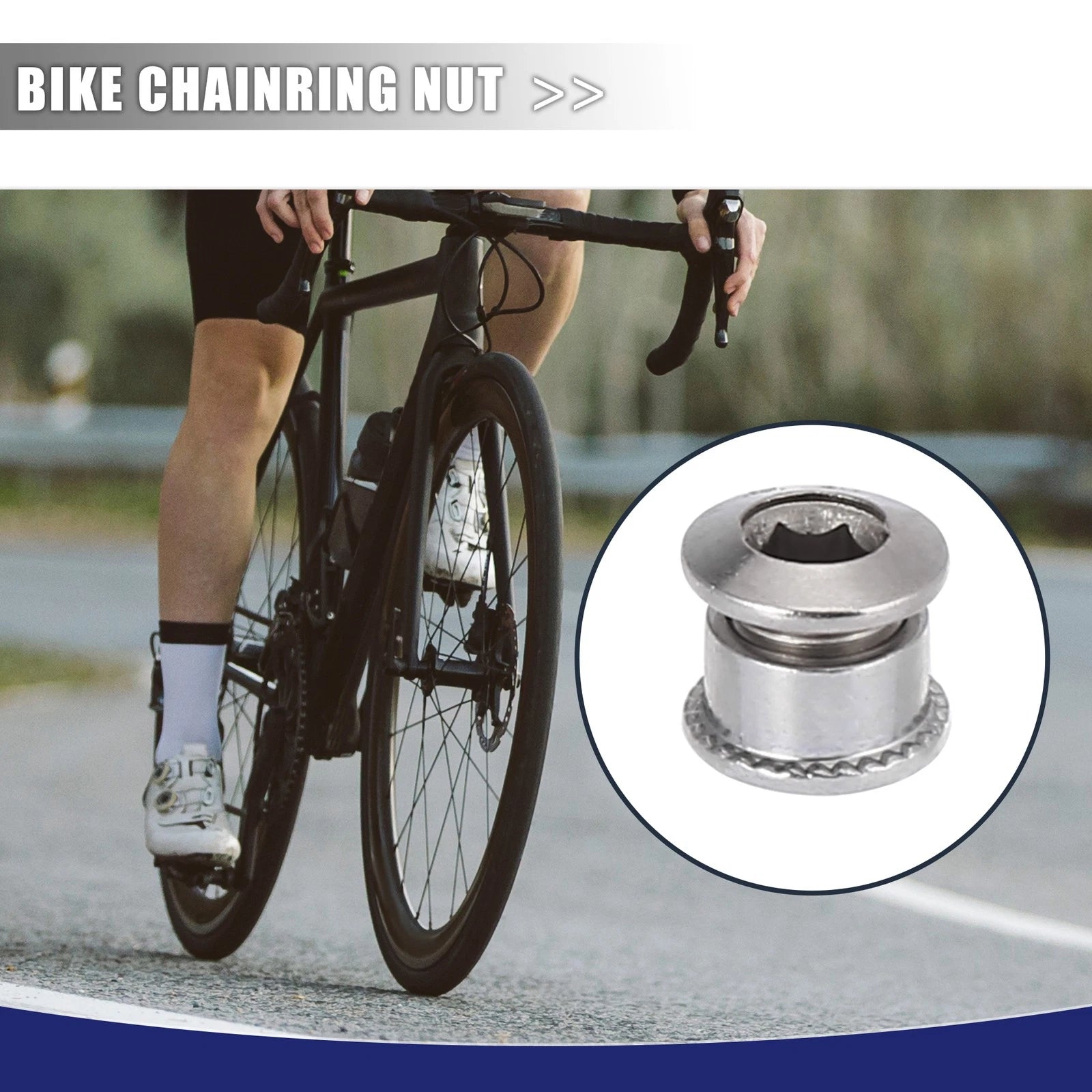 Chainring Bolts and Nuts 10pc for Universal Bicycle Single Chain Wheel Kit