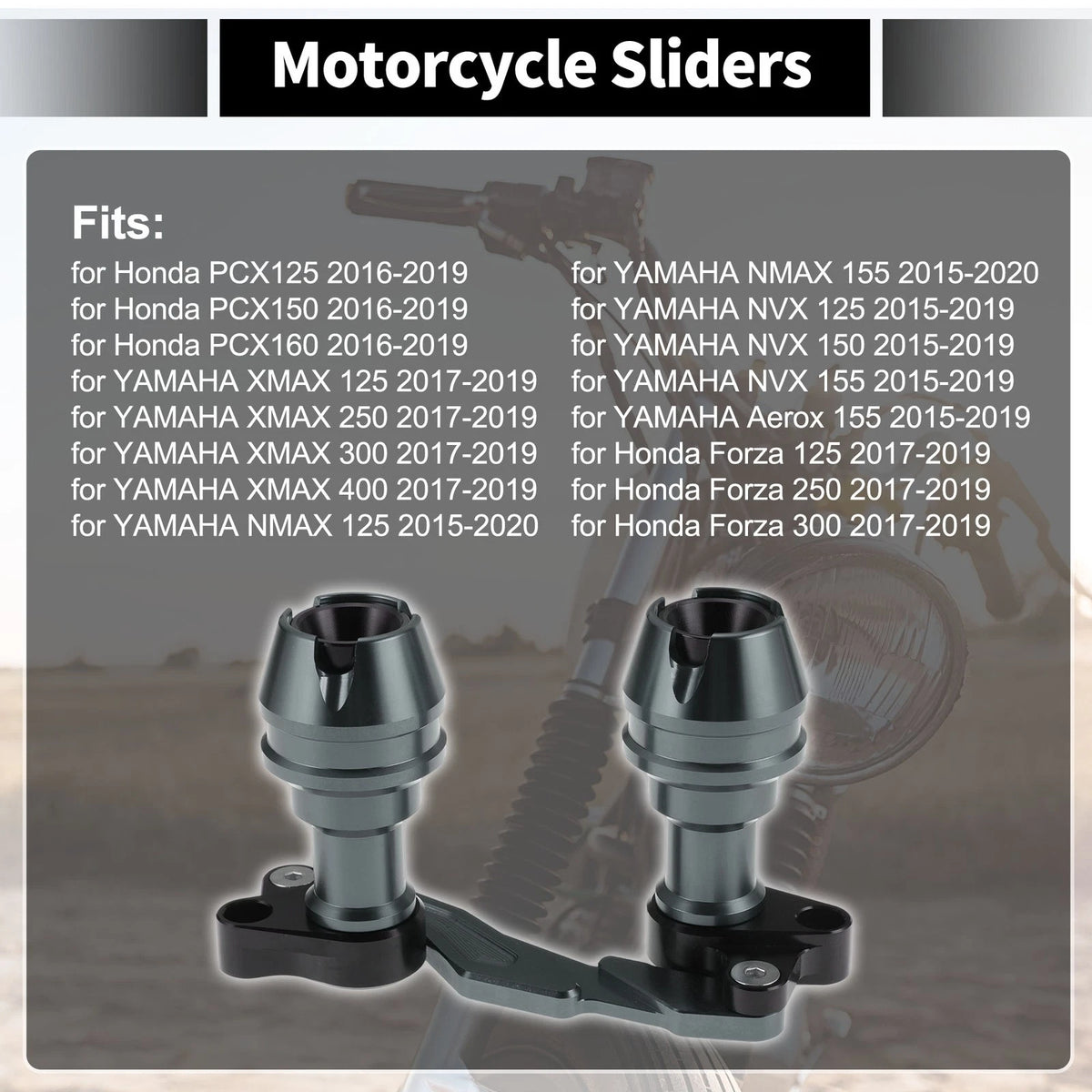 Frame Slider Anti-Crash Protector for Motorcycles 175mm Aluminum Alloy
