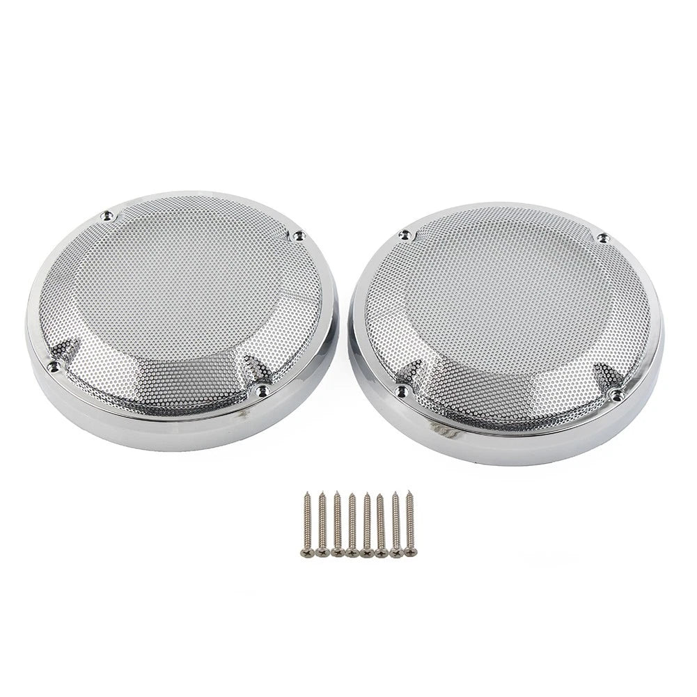6.5" Saddlebag Lid Speaker Grill Cover for Harley Touring Electra Glide (1983–2020)