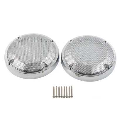 6.5" Saddlebag Lid Speaker Grill Cover for Harley Touring Electra Glide (1983–2020)