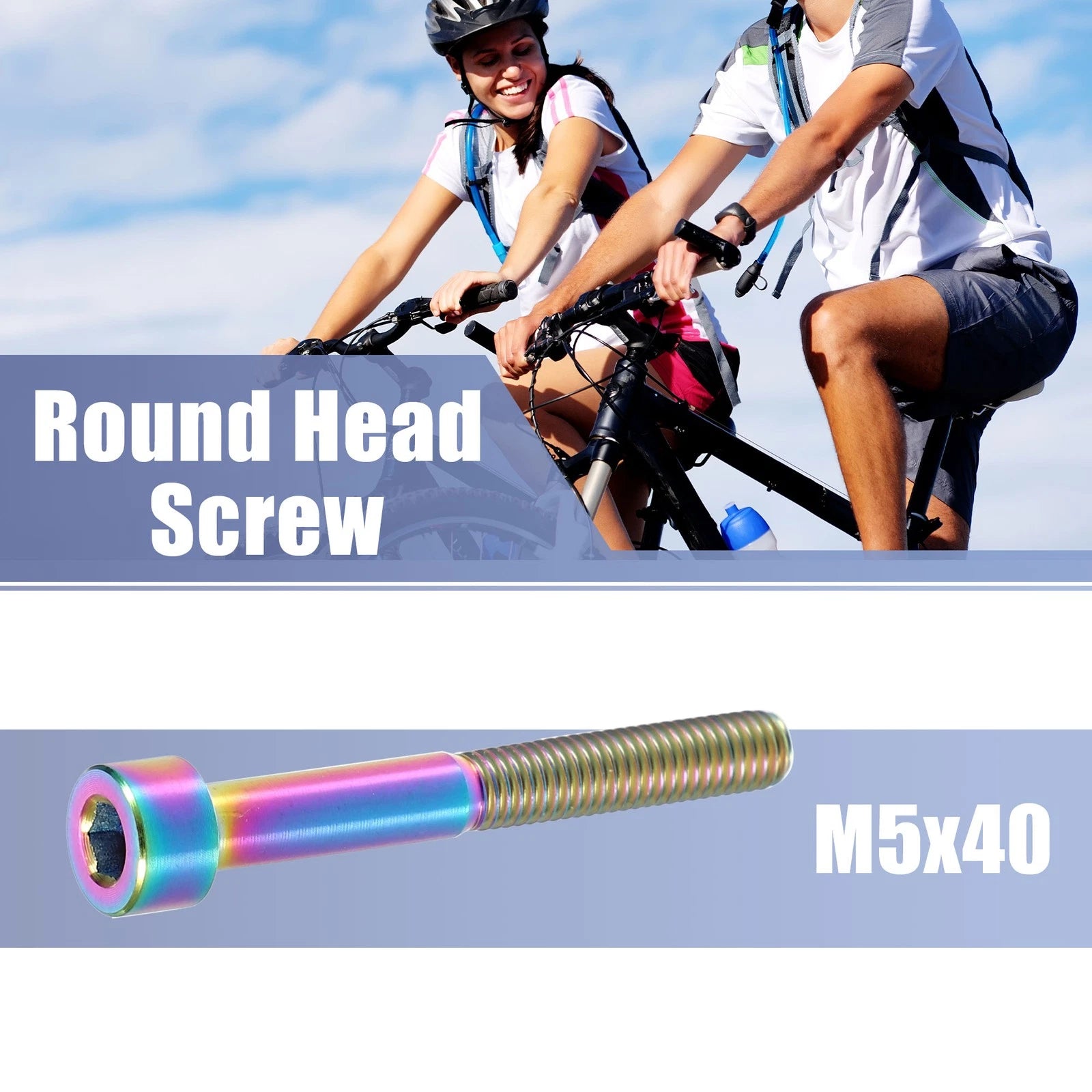 Seatpost Screw M5x40 Replacement for Multicolor Bicycle (2000–2025)