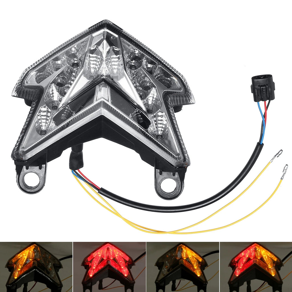 Integrated LED Tail Light Turn Signal for Kawasaki Ninja ZX6R Z800 Z125 (2013–2018)