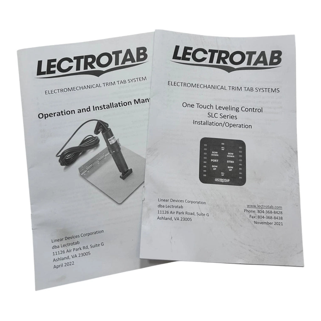 Lectrotab Marine Actuators for (23' Cables, 4x12'' SS Trim Tabs)