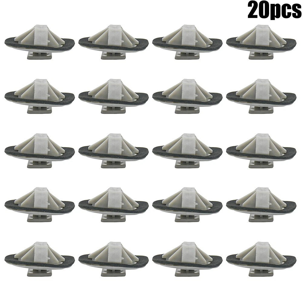 Set of 4 Clips for (12174B, 14mm x 20mm, Gray)