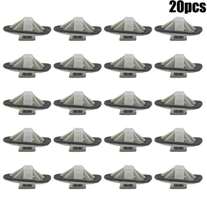 Set of 4 Clips for (12174B, 14mm x 20mm, Gray)