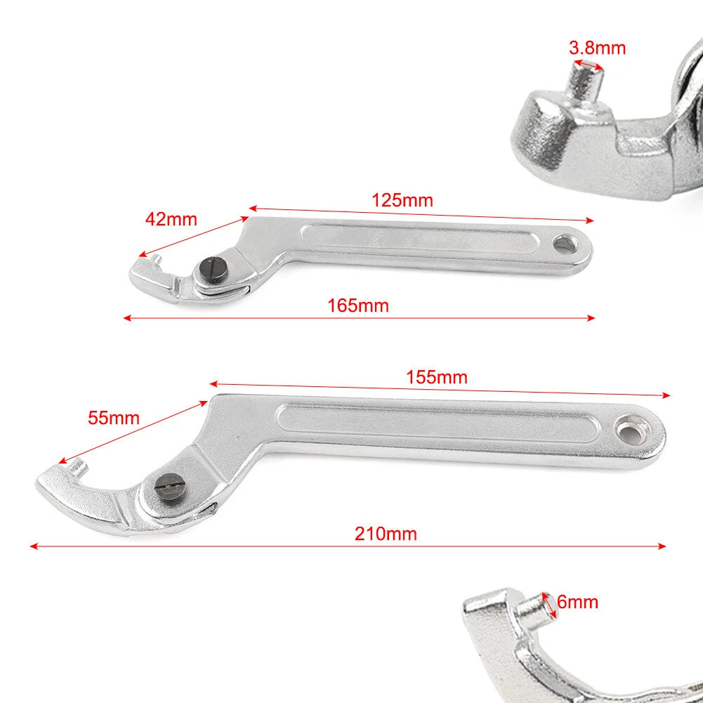 1-1/4 "-3"Adjustable Motor ATV Tool Shock Absorber C Clamp Spanner Hook Wrench