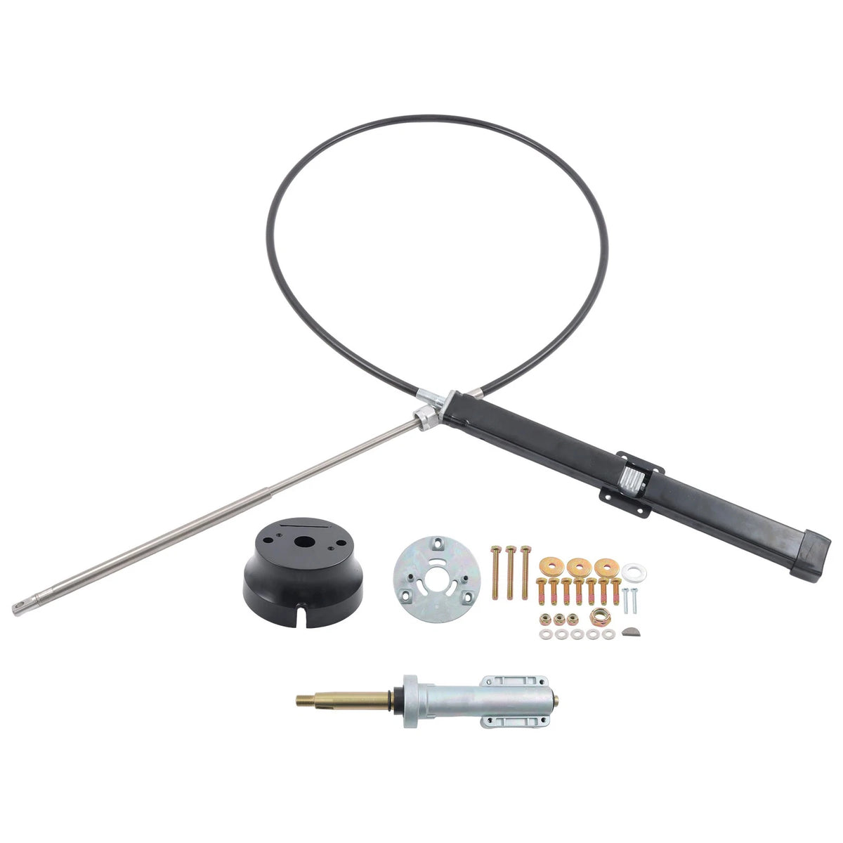 Back Mount Rack & Pinion Steering Cable Kit for SeaStar (8ft)
