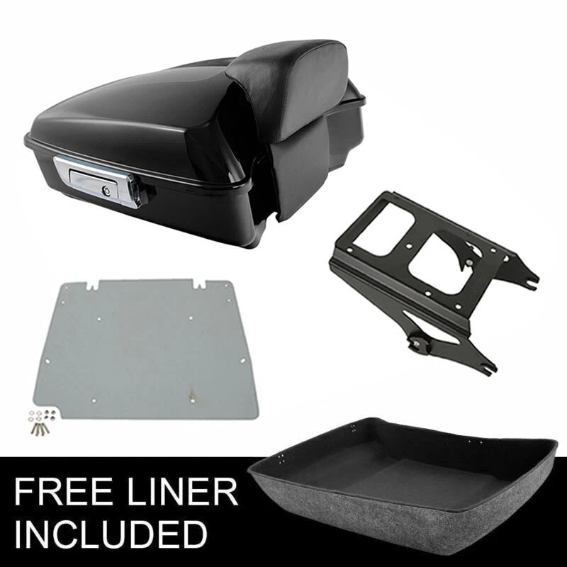 Trunk Backrest Pad Mount Plate for Harley Touring Road King (2009–2013)