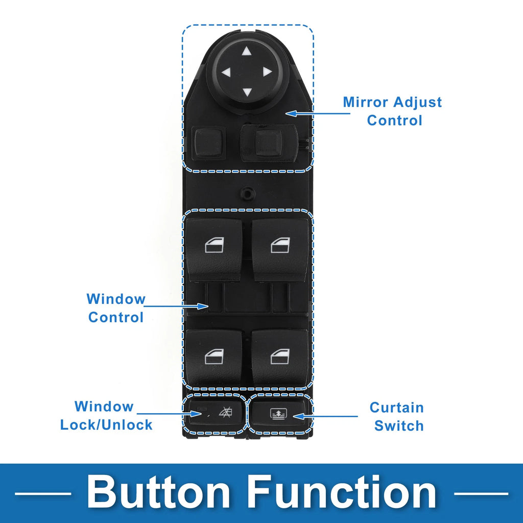 Power Window Switch Replacement for BMW 525i Base 2.5L (2004–2005)