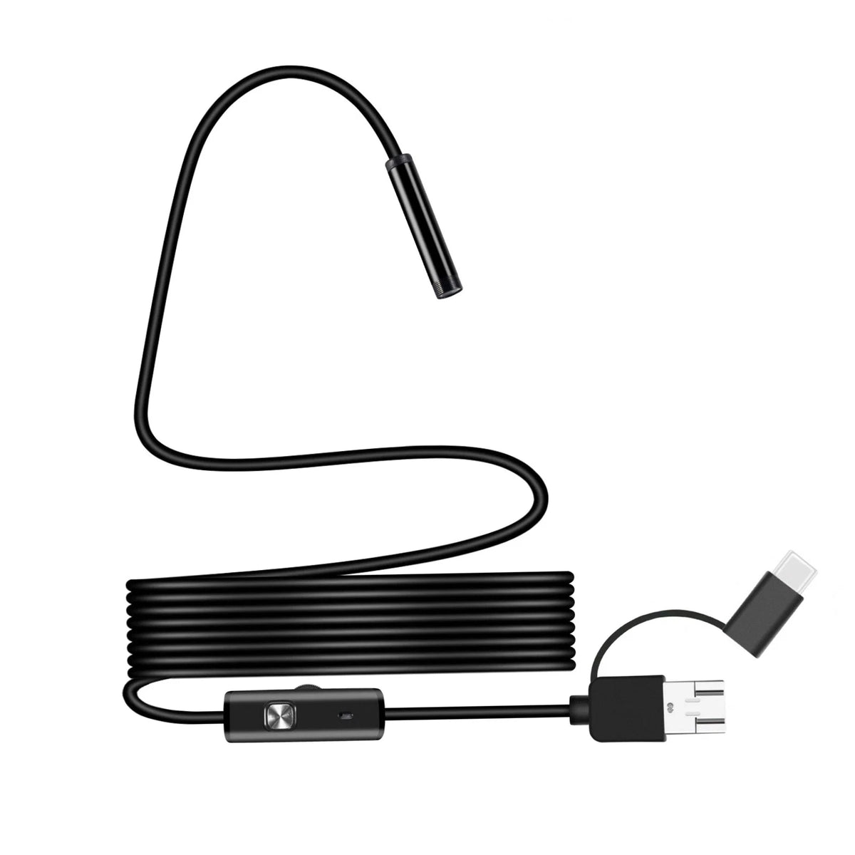 7mm Inspection Camera Endoscope 2M 6 LED for Android USB Type-C