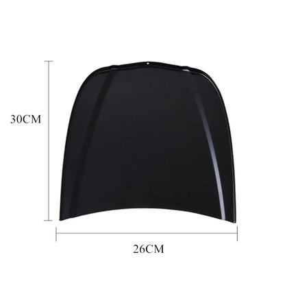 Small Mini Black Car Hood Vinyl Wrap Display Model