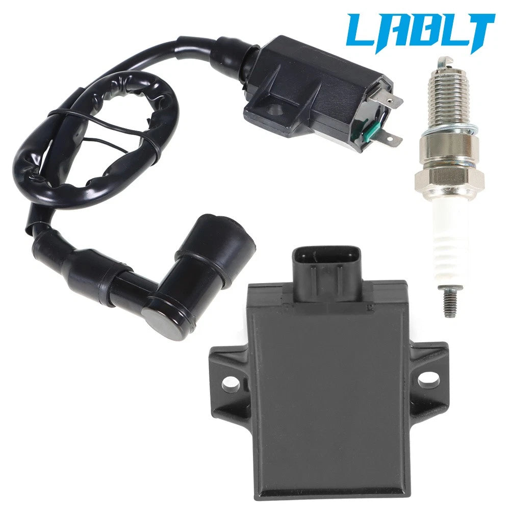 Ignition Coil Spark Plug CDI for Kawasaki Bayou KLF220A KLF250A (1990–2004)